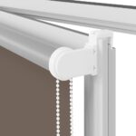 vidaXL Roleta zatemnenie Coffee 140x150cm Šírka látky 136,6 cm – Obrázok 12