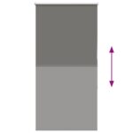 vidaXL Roleta Zatemnenie sivá 85x130 cm Šírka látky 80,7cm Polyester – Obrázok 5
