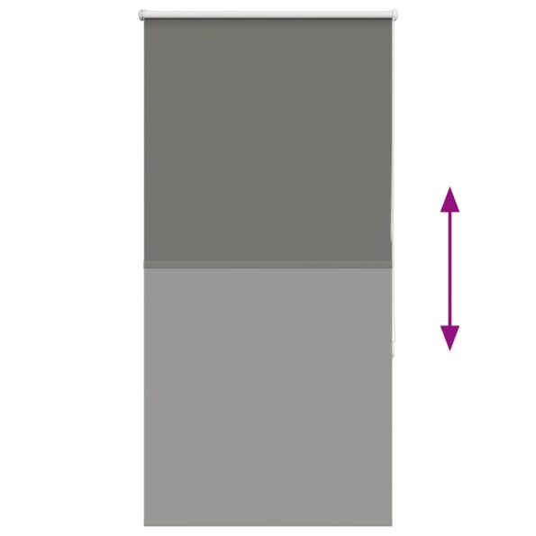 vidaXL Roleta Zatemnenie sivá 85x130 cm Šírka látky 80,7cm Polyester – Obrázok 5