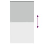 vidaXL roleta zatemnenie svetlo šedá 135x230 cm Šírka látky 131,6cm – Obrázok 9