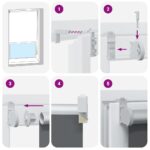 vidaXL Roleta zatemnenie tmavomodré 155x230 cm Šírka látky 151,6cm – Obrázok 7