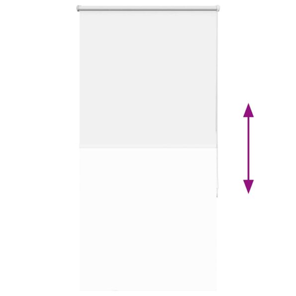 vidaXL Roleta Zatemnenie biela 80x130cm Šírka látky 75,7cm Polyester – Obrázok 9