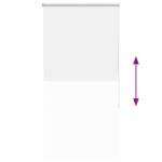 vidaXL Roleta Zatemnenie biela 65x150cm Šírka látky 60,7cm Polyester – Obrázok 9