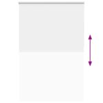 vidaXL Roleta Zatemnenie biela 145x230cm Šírka látky 141,6cm Polyester – Obrázok 9