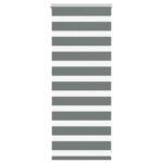 vidaXL Zebra roleta tmavošedá 60x100 cm šírka látky 55,9 cm polyester