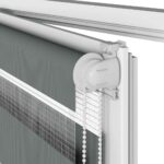 vidaXL Zebra roleta tmavošedá 60x100 cm šírka látky 55,9 cm polyester – Obrázok 11