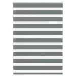 vidaXL Zebra roleta tmavošedá 105x100 cm šírka látky 100,9cm polyester