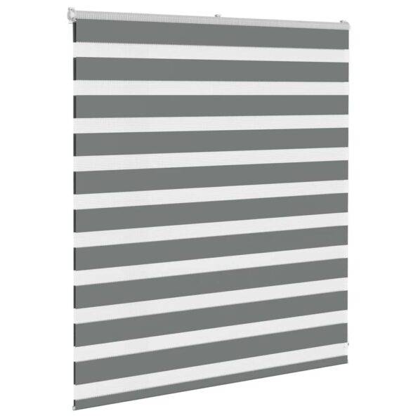 VXL8721158344113_g_en_hd_2.jpg vidaXL Zebra roleta tmavošedá 125x100 cm šírka látky 120,9cm polyester – Obrázok 3