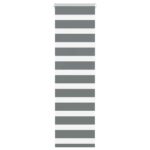 vidaXL Zebra roleta tmavošedá 40x150 cm šírka látky 35,9 cm polyester