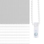 vidaXL Zebra roleta svetlosivá 80x100 cm šírka látky 75,9 cm polyester – Obrázok 9