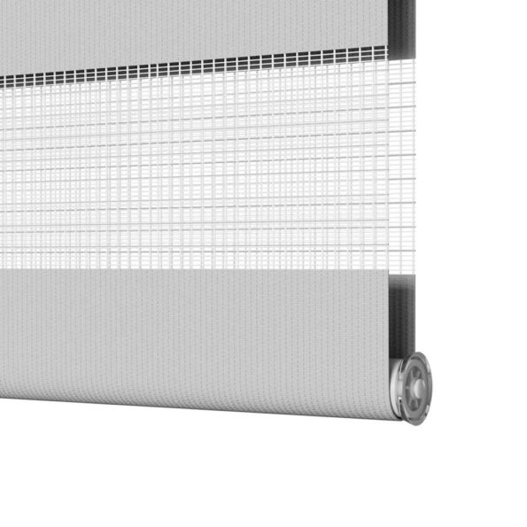 vidaXL Zebra roleta svetlosivá 165x100cm šírka látky 160,9cm polyester – Obrázok 12