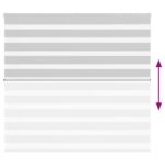 vidaXL Zebra roleta svetlosivá 165x100cm šírka látky 160,9cm polyester – Obrázok 5