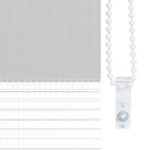 vidaXL Zebra roleta svetlosivá 165x100cm šírka látky 160,9cm polyester – Obrázok 9