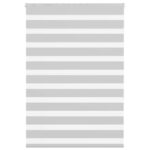 vidaXL Zebra roleta svetlosivá 110x150cm šírka látky 105,9cm polyester