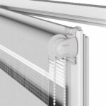 vidaXL Zebra roleta svetlosivá 110x150cm šírka látky 105,9cm polyester – Obrázok 11