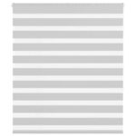 vidaXL Zebra roleta svetlosivá 120x150cm šírka látky 115,9cm polyester