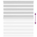 vidaXL Zebra roleta svetlosivá 120x150cm šírka látky 115,9cm polyester – Obrázok 5