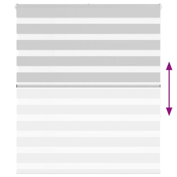 vidaXL Zebra roleta svetlosivá 120x150cm šírka látky 115,9cm polyester – Obrázok 5