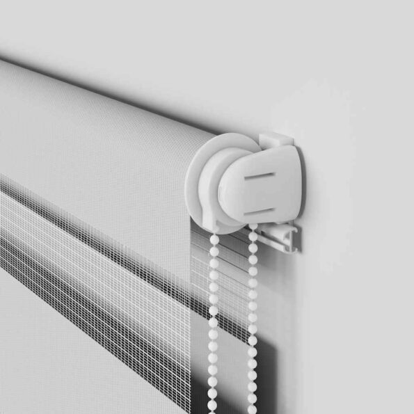 vidaXL Zebra roleta svetlosivá 120x150cm šírka látky 115,9cm polyester – Obrázok 10