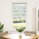 vidaXL Zebra roleta biela 55x100 cm šírka látky 50,9 cm polyester – Obrázok 2