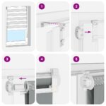 vidaXL Zebra roleta biela 55x100 cm šírka látky 50,9 cm polyester – Obrázok 6