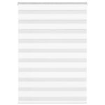 vidaXL Zebra roleta biela 100x100 cm šírka látky 95,9 cm polyester