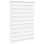 vidaXL Zebra roleta biela 100x100 cm šírka látky 95,9 cm polyester – Obrázok 3