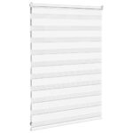 vidaXL Zebra roleta biela 100x100 cm šírka látky 95,9 cm polyester – Obrázok 4