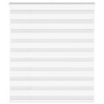 vidaXL Zebra roleta biela 125x100 cm šírka látky 120,9cm polyester