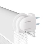 vidaXL Zebra roleta biela 125x100 cm šírka látky 120,9cm polyester – Obrázok 11