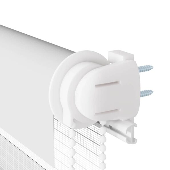 vidaXL Zebra roleta biela 125x100 cm šírka látky 120,9cm polyester – Obrázok 11