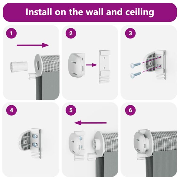 vidaXL Zebra roleta biela 125x100 cm šírka látky 120,9cm polyester – Obrázok 6