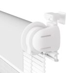 vidaXL Zebra roleta biela 125x100 cm šírka látky 120,9cm polyester – Obrázok 10