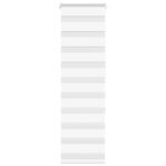 vidaXL Zebra roleta biela 40x150 cm šírka látky 35,9 cm polyester