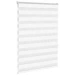vidaXL Zebra roleta biela 100x150 cm šírka látky 95,9 cm polyester – Obrázok 3