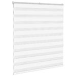 vidaXL Zebra roleta biela 125x150 cm šírka látky 120,9cm polyester – Obrázok 3