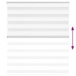 vidaXL Zebra roleta biela 125x150 cm šírka látky 120,9cm polyester – Obrázok 5