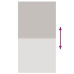 vidaXL Sprchová roleta, 130x240 cm, šírka látky 126 cm – Obrázok 5