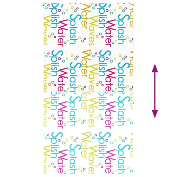vidaXL Sprchová roleta, 130x240 cm, šírka látky 126 cm – Obrázok 5
