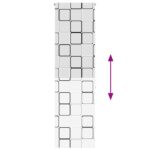vidaXL Sprchová roleta, 70x240 cm, šírka látky 66 cm – Obrázok 5
