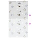 vidaXL Sprchová roleta s kazetou, 130x240 cm, šírka látky 126 cm – Obrázok 5