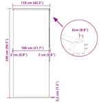 vidaXL Sprchová roleta s kazetou, 110x240 cm, šírka látky 106 cm – Obrázok 12