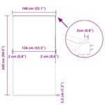 vidaXL Sprchová roleta s kazetou, 140x240 cm, šírka látky 136 cm – Obrázok 12