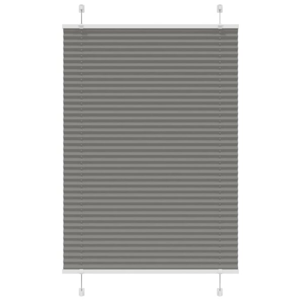 vidaXL plisovaná roleta antracitová 95x100 cm Šírka látky 94,4 cm – Obrázok 2