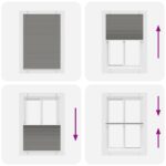 vidaXL plisovaná roleta antracitová 95x100 cm Šírka látky 94,4 cm – Obrázok 7