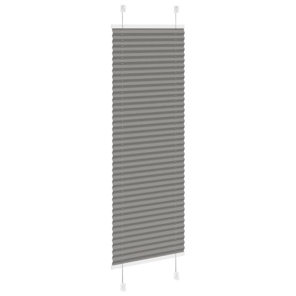 vidaXL plisovaná roleta antracit 45x150 cm Šírka látky 44,4 cm – Obrázok 4