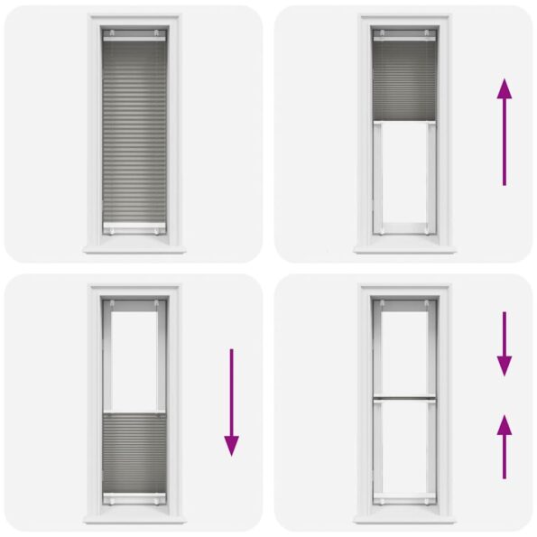 vidaXL plisovaná roleta antracit 45x150 cm Šírka látky 44,4 cm – Obrázok 7