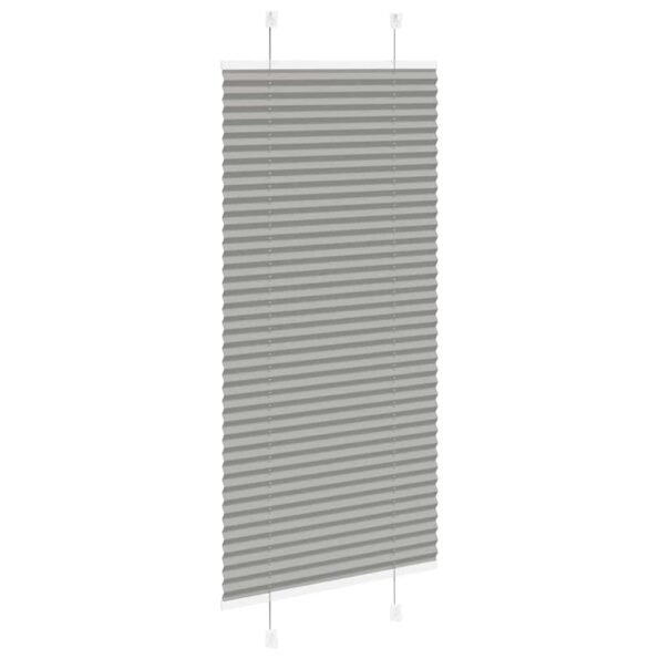 vidaXL plisovaná roleta antracitová 55x150 cm Šírka látky 54,4 cm – Obrázok 4
