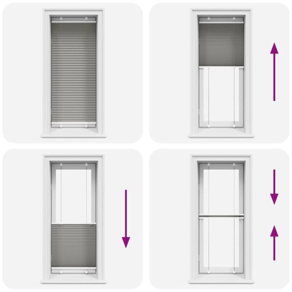 vidaXL plisovaná roleta antracitová 55x150 cm Šírka látky 54,4 cm – Obrázok 7