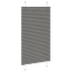 vidaXL plisovaná roleta antracitová 80x150 cm Šírka látky 79,4 cm – Obrázok 3